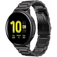 Gliederarmband für Samsung Galaxy Watch 3 45mm/Galaxy Watch 46mm Metall Armband Schwarz