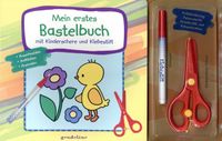 Kinderbuch Mein erstes Bastelbuch mit Kinderschere und Klebestift (Küken)