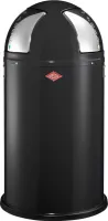 Wesco Push Two Double Bin, dvojitý odpadkový kôš, dvojitý odpadkový kôš, odpadkový kôš, oceľový plech, čierny, 2 x 25 l, 175861-62