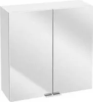 Domodomo Bad-Hängeschrank mit Spiegel 60 x 60 x 23 cm weiß, Aufbewahrungsschrank, Medizinschrank, Badschrank mit 2 Türen…
