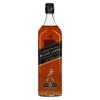 Johnnie Walker Black Label, Blended Whisky, 12 Jahre, Scotch, Alkohol, Alkoholgetränk, Flasche, 40%, 1 L, 736502