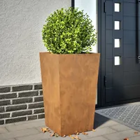 vidaXL Kvetináč 45x45x75 cm Oceľ odolná voči poveternostným vplyvom