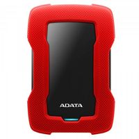 ADATA Durable HD330 2TB Externe Festplatte, Stoßsensor, 2,5", USB 3.1, Rot