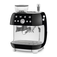 SMEG Manuelle Espresso-Kaffeemaschine mit Kaffeemühle Schwarz
