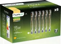 LUMILED 6x T30 E27 Vintage LED lampa 8W ekvivalent 75W 880 lm sklenená žiarovka 3000K teplá biela retro žiarovka 360° žiarovky