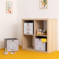 Navaris 3x Spielzeugkiste Aufbewahrungsbox Kinder - 28x28x28cm - Aufbewahrung Kinderzimmer - Aufbewahrungsbox Kinderzimmer Boxen Kinder - Toy Box