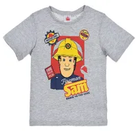 Feuerwehrmann Sam Jungen T-Shirt Kurzarmshirt mit Print, grau, Größe:110