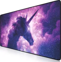 Titanwolf Gaming Mauspad XXL, 900 x 400 x 3 mm, Schreibtischunterlage, abwaschbar, rutschfeste Rückseite, Geschwindigkeit & Präzision, Unicorn