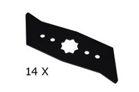 14 X Vertikutierer Messer für Wolf Garten UV 32 B, UV 30 EL, UV 28 EV - HQ Stahl