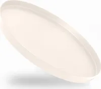 draadwerk® Deko Tablett Creme Ø 30 cm | Serviertablett aus Metall | Dekoteller rund