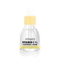 Vitayes b!right Vitamin-C 10% + Panthenol Serum, Hochwirksame Hautverjüngung, Anti-Falten, Aufhellung, Feuchtigkeitsspendend, Hautpflege, Beauty