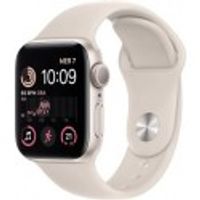 Apple Watch SE GPS 40mm Biely hliník - Starlight Aluminium - Biely náramok - Regular