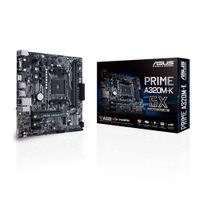 Asus PRIME A320M-K Rodzina procesorów AMD, Gniazdo procesora AM4, Maks. 32 GB, DDR4, Gniazda pamięci 2, Obsługiwane interfejsy dysku twardego M.2, PCI Express 3.0, Serial ATA, Liczba portów SATA 4, Chi