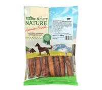 Dehner Best Nature Hundesnack, hochwertiges Leckerli getreidefrei / zuckerfrei, Kausnack für Hunde, Ochsenziemer, 250 g