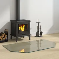 vidaXL Krbová sklenená doska Hexagon 100x60 cm