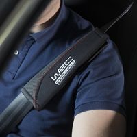 WRC 007593, Seat belt pad, Schwarz, Einfarbig, Universal, Velcro, Polybag