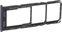 Simkartenhalter passend für Samsung Galaxy A23 5G (SM-A236B), Dual-Nano-SIM + micro-SD, Schwarz, GH98-47794A