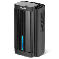7MAGIC Luftentfeuchter 2000ML, Luftentfeuchter Elektrisch, 7 Farbiges Licht, Tragbar, Ultra Leise, Luftentfeuchter für Schlafzimmer, Schwarz