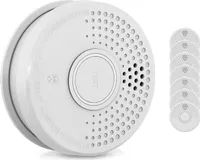 SHD by OneConcept Rauchmelder, 8x Mini-Rauchmelder, Feuermelder mit Batterie, Rauchmelder 8er-Set für Zuhause, Küche, Büro, Wohnwagen, Optischer Sensor Brandmelder mit Testfunktion & Stummschaltung