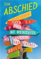 SUSY CARD XL-Abschiedskarte DIN A4 "Wegweiser"