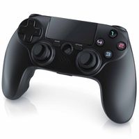 CSL Gaming-Controller, Wireless Gamepad für PS4 Touchpad, 3,5 mm AUX, Dual Vibration