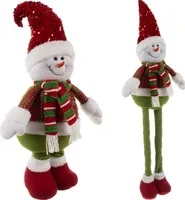 Weihnachtsschneemann - ausziehbar 95cm Ruhhy 22331