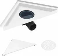 vidaXL Kryt sprchového odtoku 2 v 1 25 × 25 cm z nehrdzavejúcej ocele