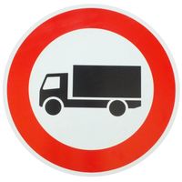 ORIGINAL Verkehrszeichen Nr. 253 LKW Verbot f. Kraftfahrzeuge mit einem zul. Gesamtgewicht über 3,5 t einschl. ihrer Anhänger und Zugmaschinen, ausgenommen Personenkraftwagen und Kraftomnibusse StVO
