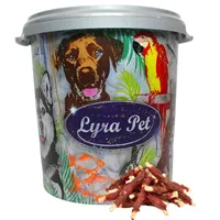 5 kg Lyra Pet® Kaurollen mit Entenbruststreifen in 30 L Tonne