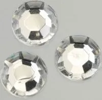Efco Schmucksteine Acryl facettiert Chatonrosen 10 mm 100 Stk. kristall