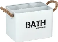 WENKO Bad Box GARA Aufbewahrung 4 Fächer Organizer Gäste WC Accessoires Küchen