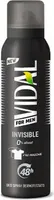 Vidal Invisible for Men Deodorant Spray 150ml 48h