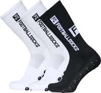 LIXADA fotbalové ponožky 3-pack sportovní ponožky sportovní ponožky fotbalové ponožky muži FS kolo silikonové protiskluzové rychleschnoucí velikost 39-46
