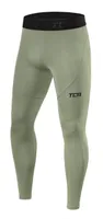 TCA Herren Pro Performancance Leggings, Kompressionshose, Sporthose, Lang - Hellgrün, L