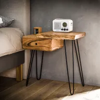 Hoyz - Nachttisch Akazienholz - Edge R
