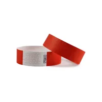 CombiCraft Tyvek Einlassbänder Rot – 100 Stück