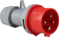 as-Schwabe CEE-Stecker Rot Schraubanschluss 400V 16A 4-polig IP44