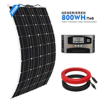 200W 12V Flexible Monokristallin Solarpanel Solarmodul Solar Set Photovoltaik