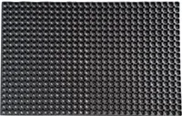 Fußmatte Gummi rutschfest und witterungsbeständig bei Regen und Schnee Fußabtreter, zuschneidbar als Schmutzfangmatte und Sauberlaufmatte Fußabstreifer für Außen und Innen, schwarz - 80 x 120 cm