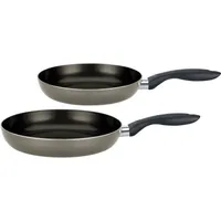 GSW Pfannen-Set Bratfit 2-tlg., Aluminium, Kunststoff, Bratpfanne ø ca. 24 x H 4,5cm / ø ca. 28 x H 5,0cm
