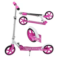 ArtSport Scooter Cityroller Girl Power - Big Wheel & klappbar - Kinder Roller Pink