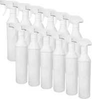 Sprühflasche leer mit Sprühkopf 500ml ohne Beschriftung in der Farbe weiß -perfekt zum Auftragen des Reinigers an der gewünschten Stelle - VPE 12 Stück