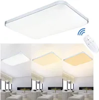 LARS360 72W Dimmbar Deckenleuchte Modern Deckenlampe Flur Lampe für Schlafzimmer, Kinderzimmer, Küche, Büro, Flur, Bad, Innen IP44, Rechteck