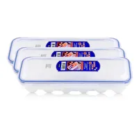 Lock&Lock HPL954 Frischhaltedose für 12 Eier - Luft & Wasserdicht (3er Pack)