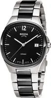 Boccia Herrenuhr Titan, Keramik 3668-01