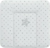 Ceba Baby Wickelauflage 75x70 cm Wickelunterlage Wickeltischauflage - Abwaschbar - Grau Sterne