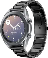 Strap-it Titanarmband - Kompatibel mit Samsung Galaxy Watch 3 Armband 41mm Ersatzarmband - Titanium - Hochwertiges Material - für Smartwatch 20mm Armband Schwarz