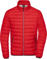 Leichte Daunenjacke im klassischen Design red/silver, Gr. XXL
