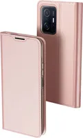 Dux Ducis - Handyhülle für Motorola One Vision - Leder Flip Schutzhülle Tasche Case mit Kartenfach - Schwarz