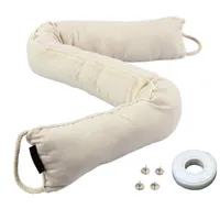 Zugluftstopper für türen türzugstopper zugluftstopper türluftstopper tür zugluftstopper 92x7x7 cm（cremefarben）